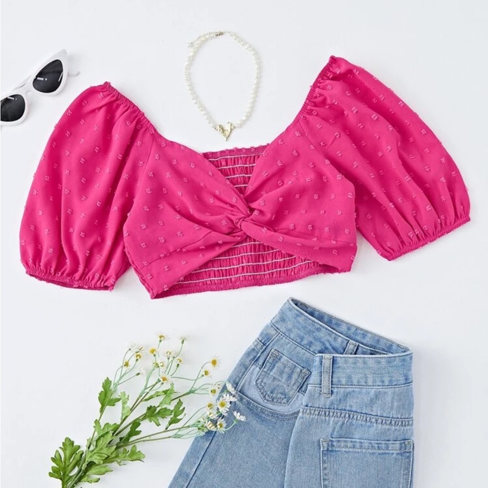 Hot Pink Crop Top